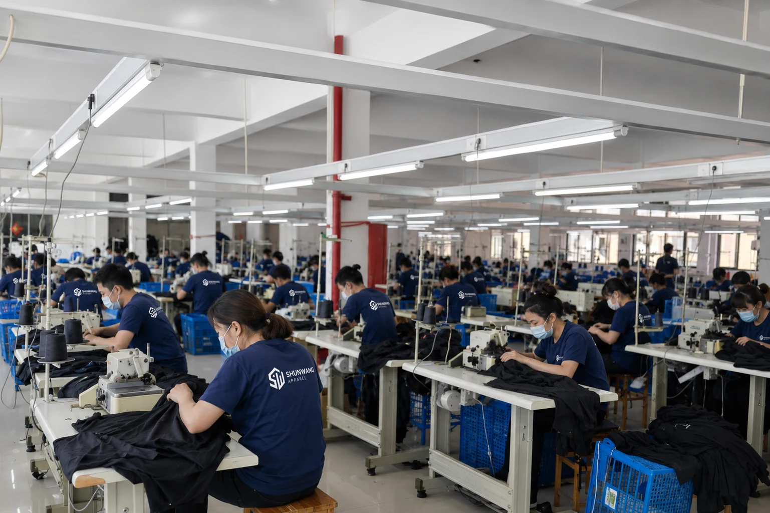 Factory capacity for sampling and bulk production