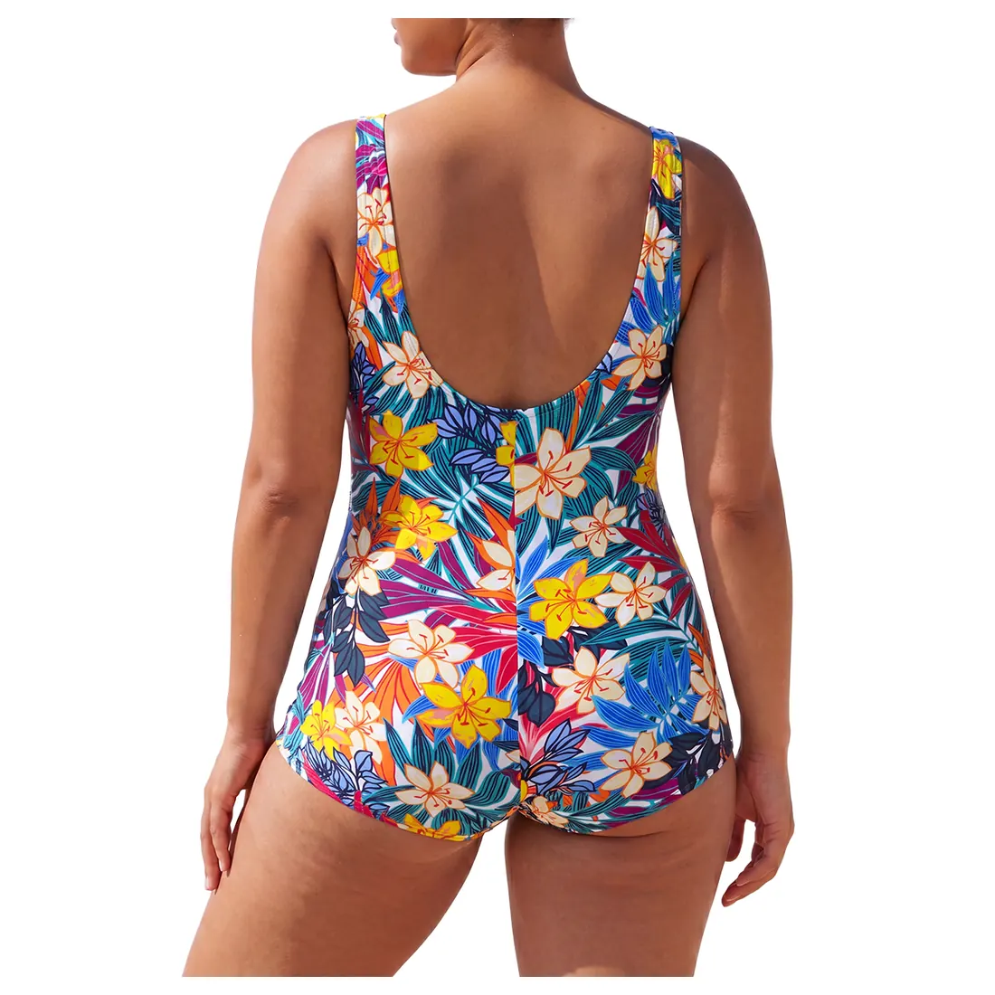 Plus Size Tropical One-piece Swimsuit Reference view 3