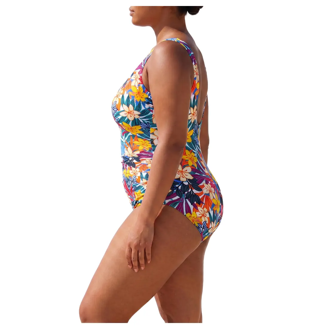 Plus Size Tropical One-piece Swimsuit Reference view 2