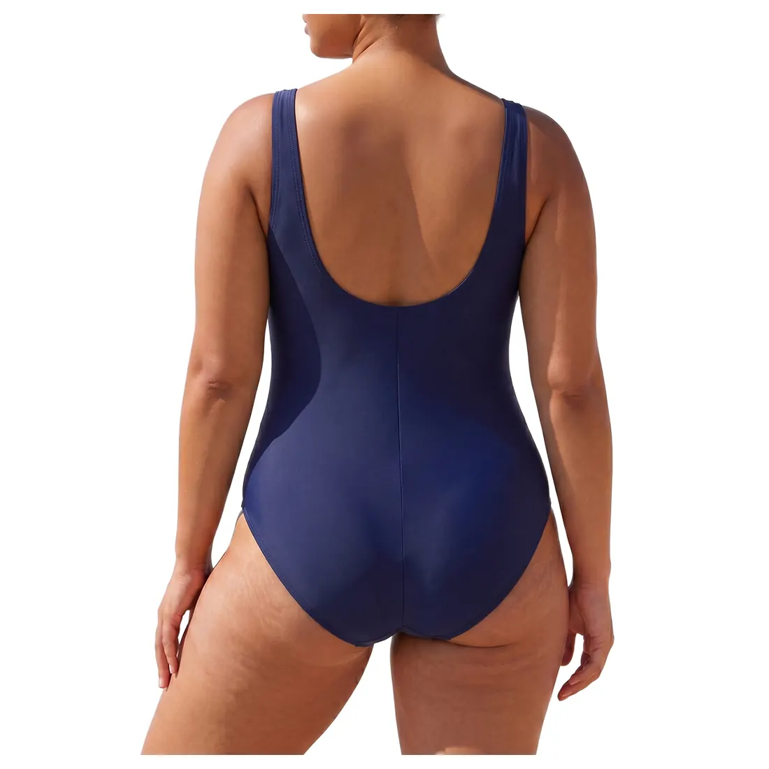 Plus Size Solid One-piece Swimsuit Reference view 3
