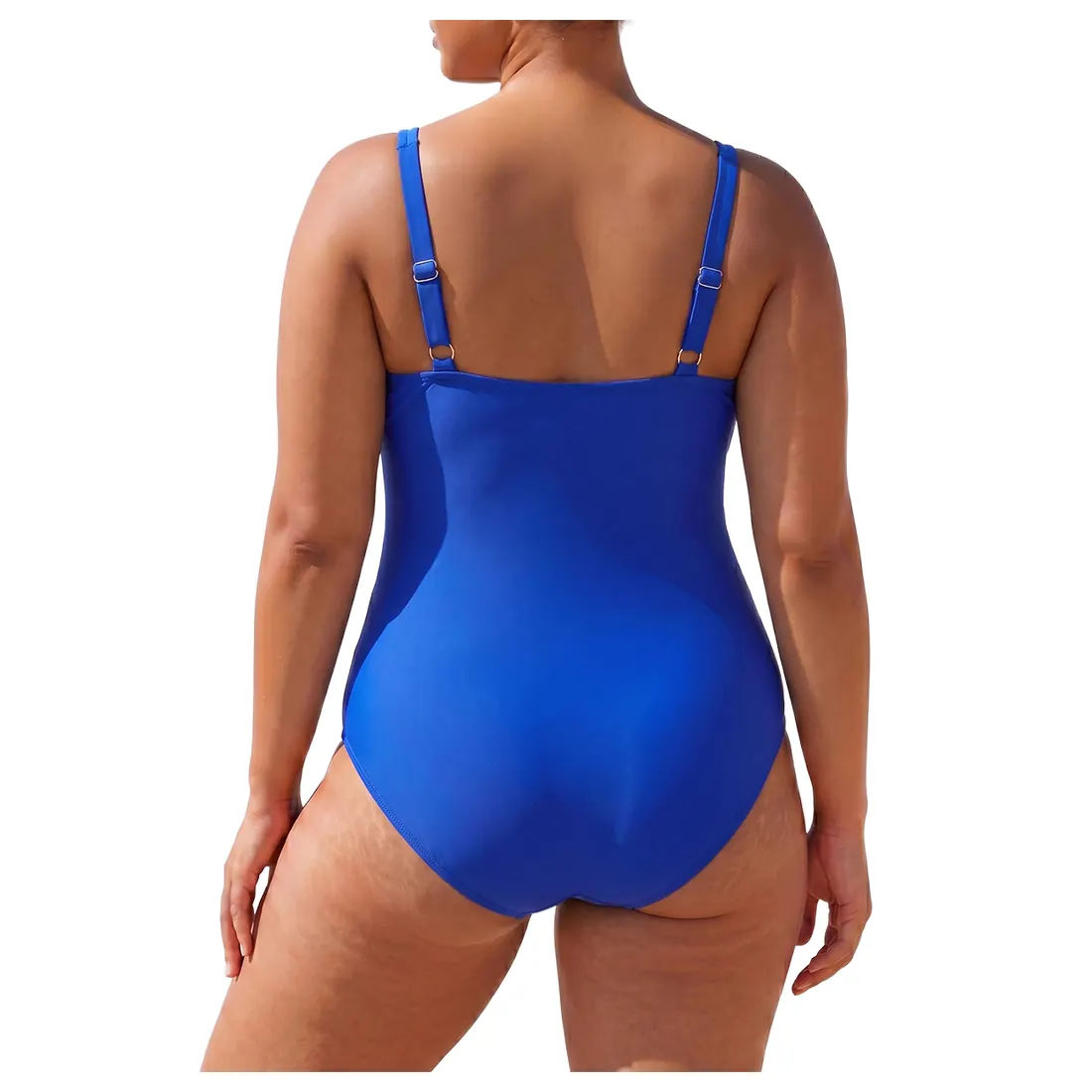 Plus Size Solid One-piece Swimsuit Reference view 3