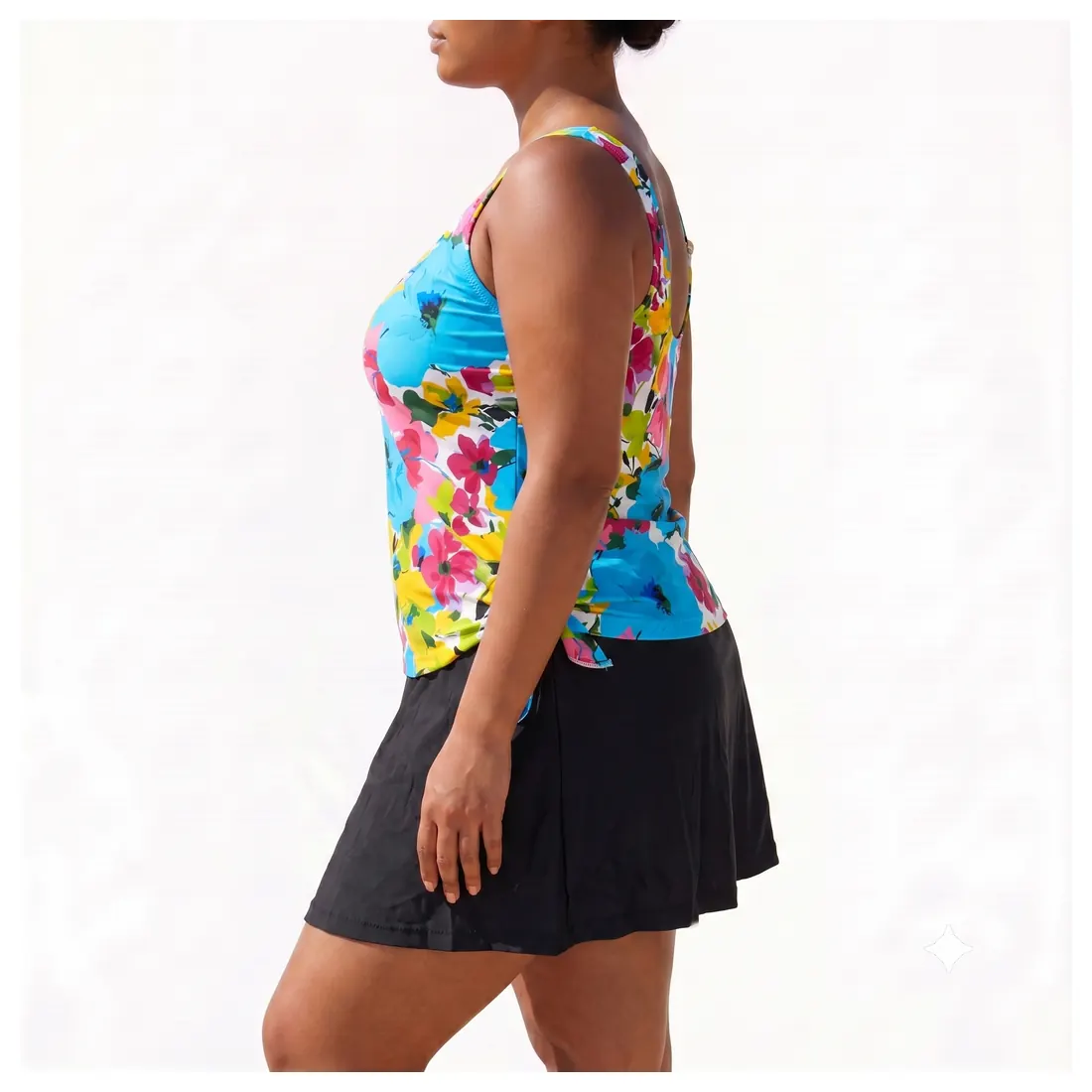 Plus Size Floral Tankini Set Reference view 2