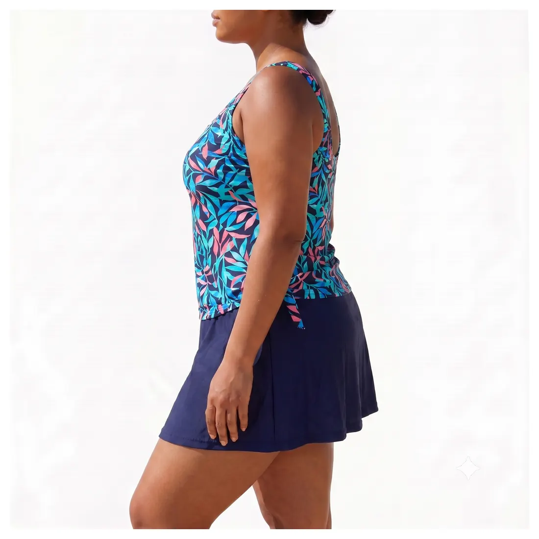 Plus Size Leaf Swimdress Reference view 2