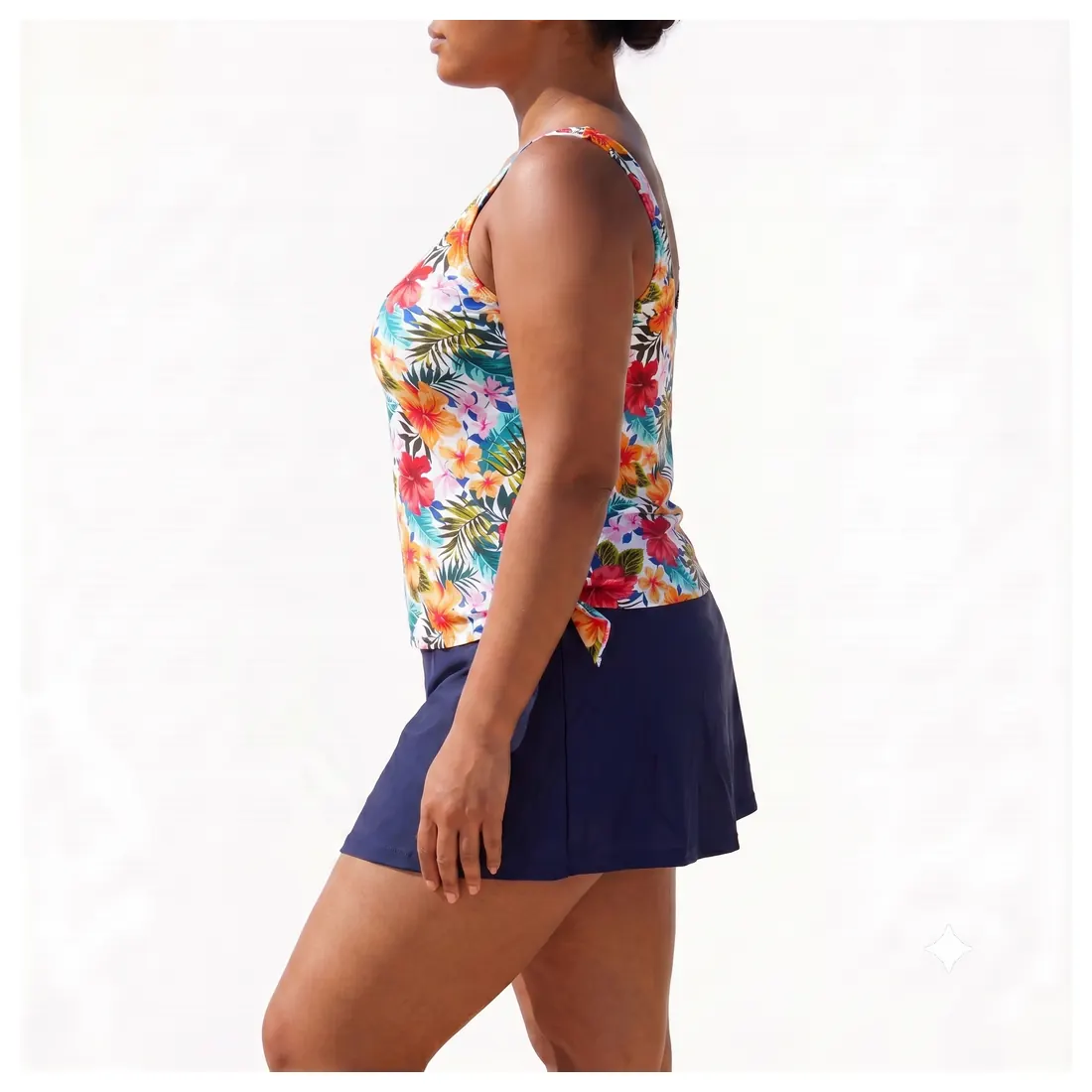 Plus Size Floral Tankini Set Reference view 2