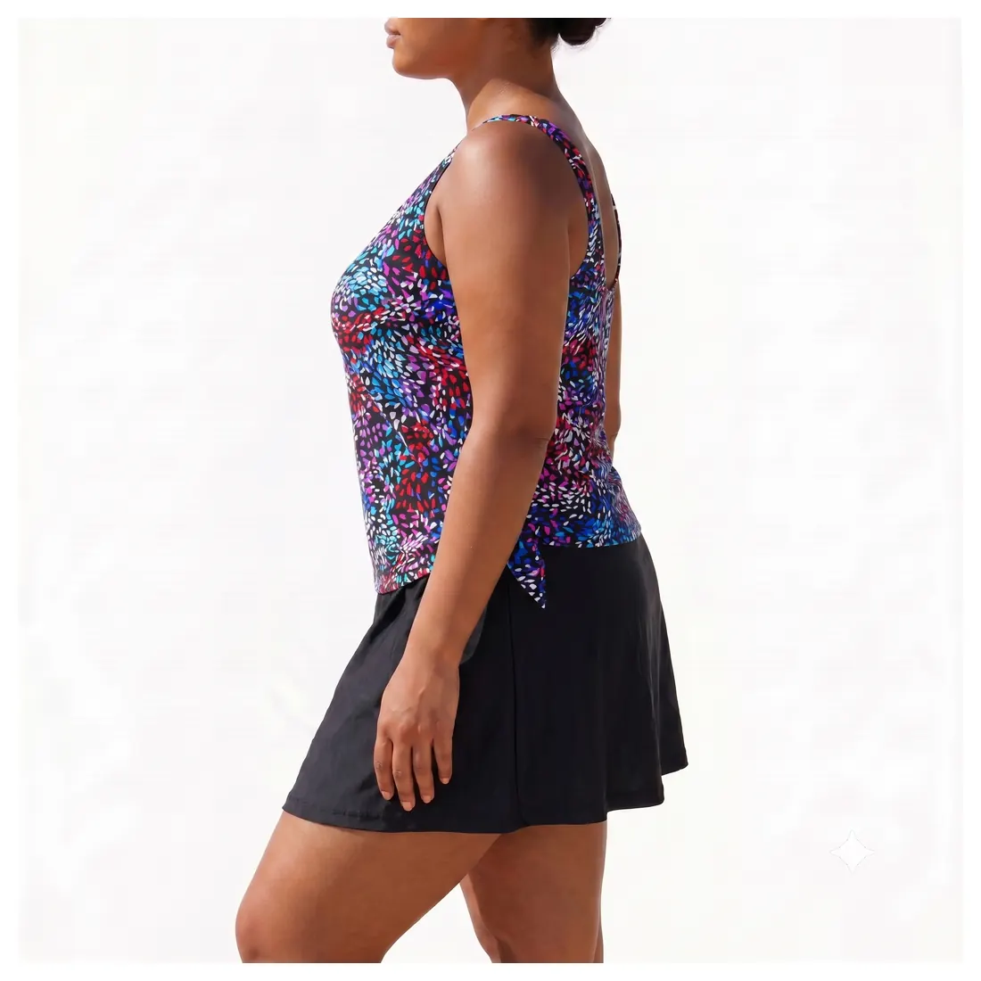Plus Size Abstract Tankini Set Reference view 2