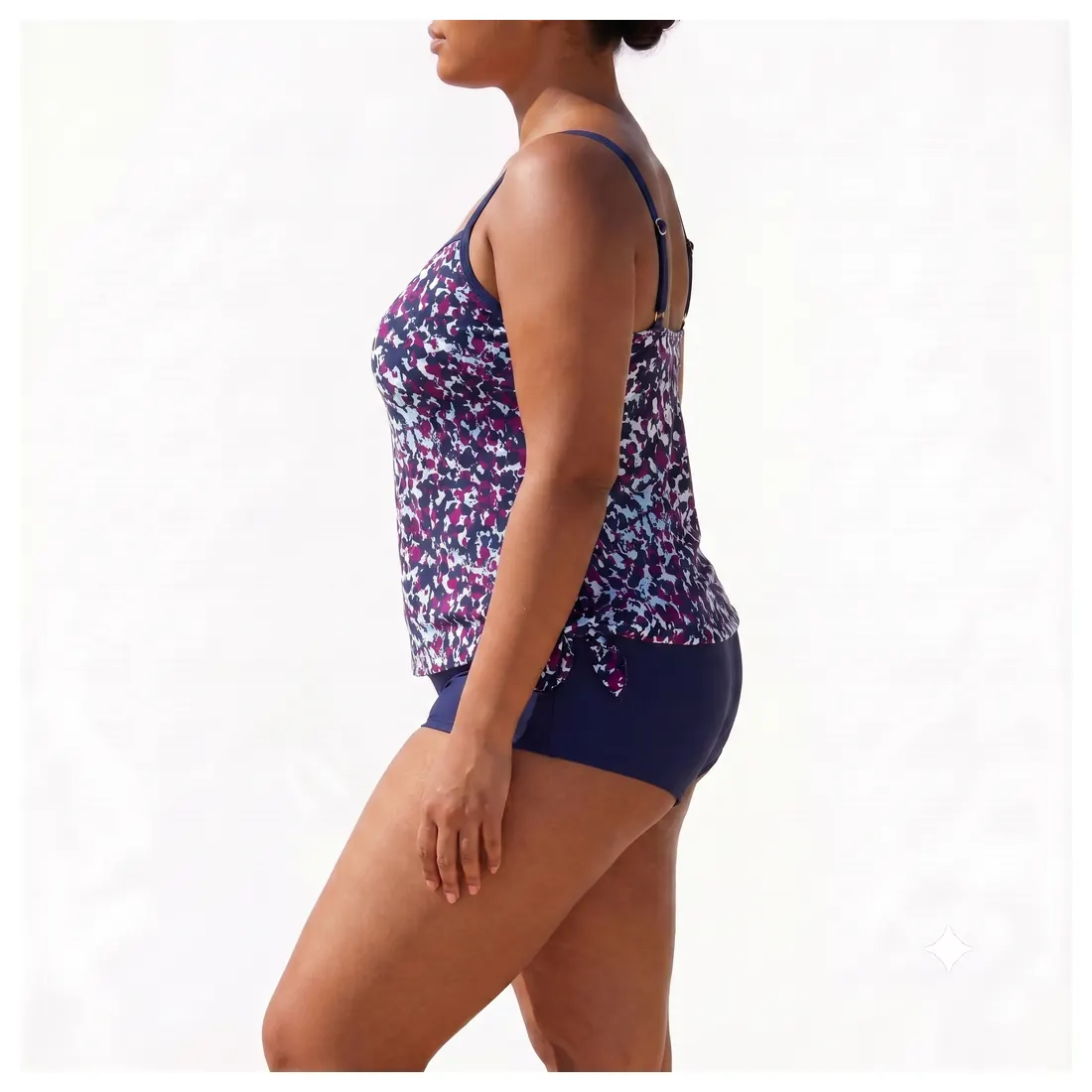 Plus Size Micro Floral One-piece Swimsuit Reference view 2
