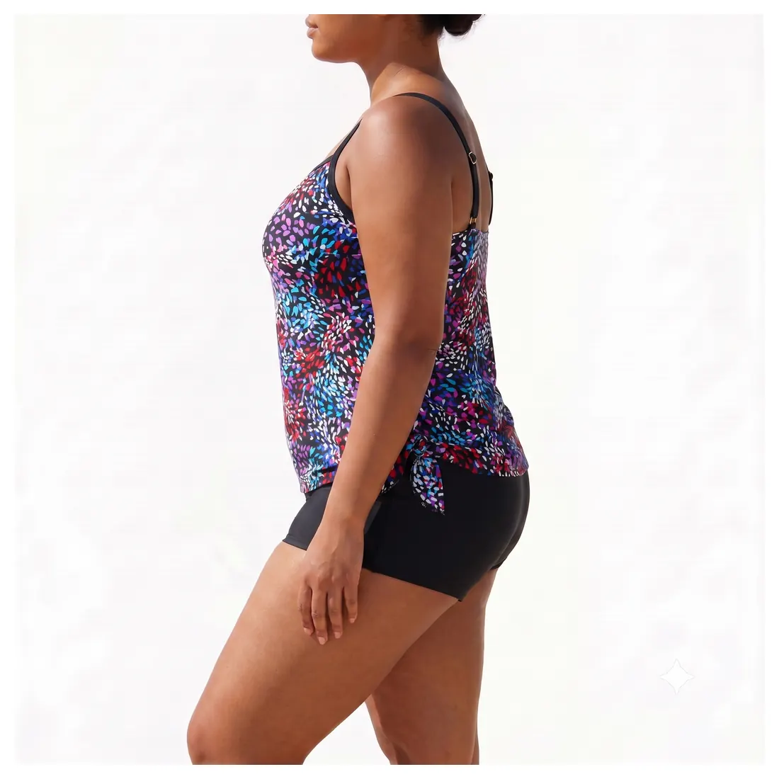 Plus Size Abstract Tankini Set Reference view 2
