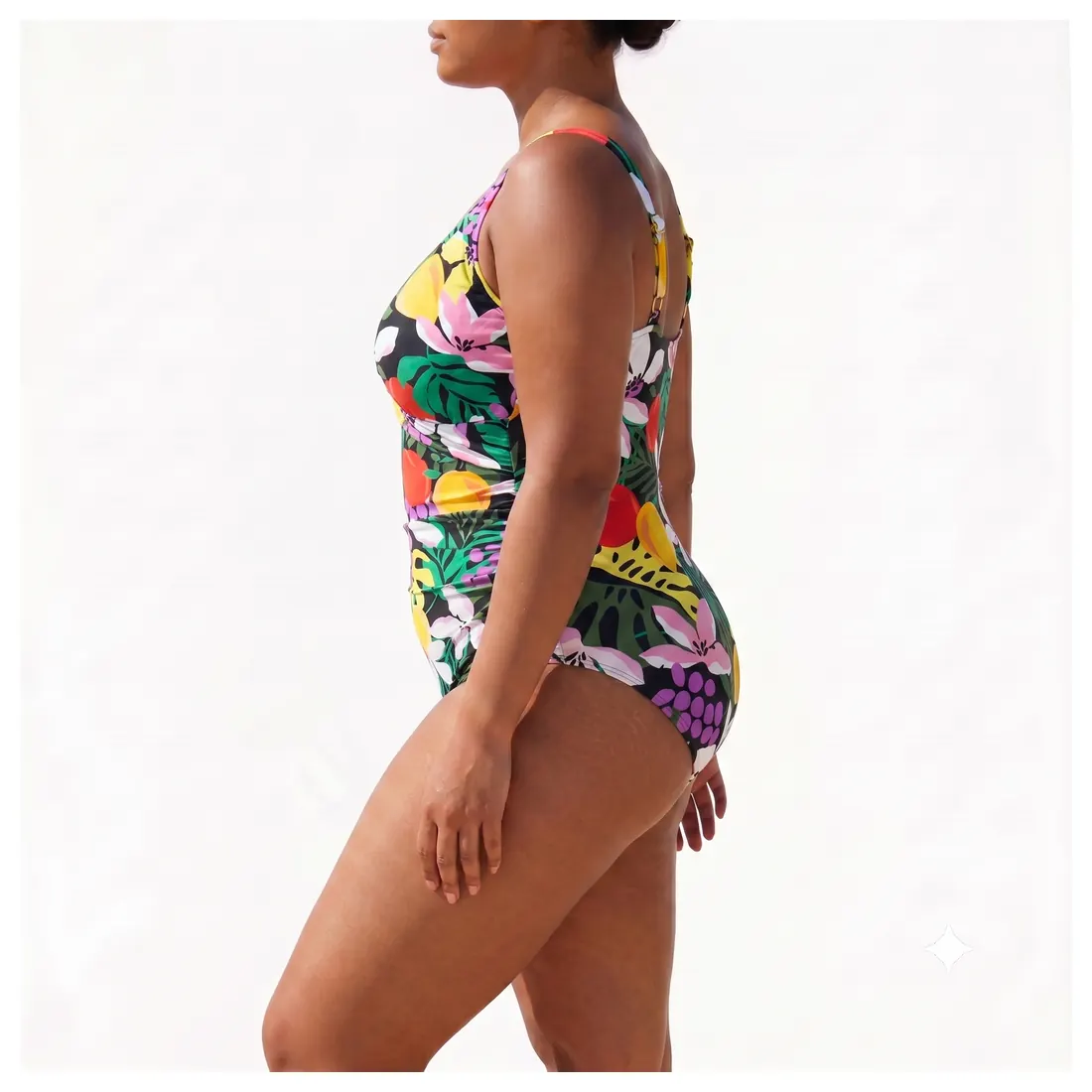 Plus Size Tropical One-piece Swimsuit Reference view 2