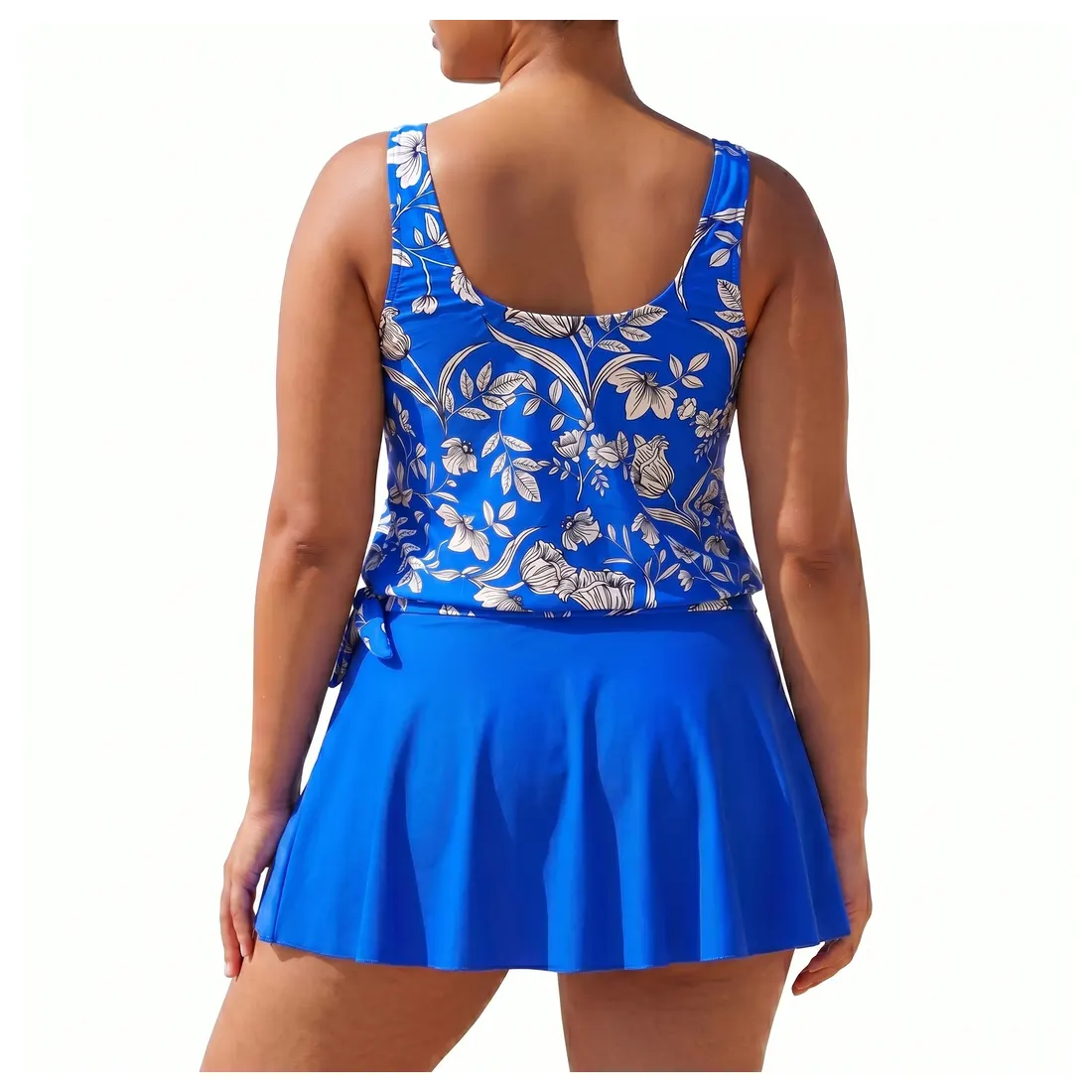 Plus Size Floral Swimdress Reference view 3