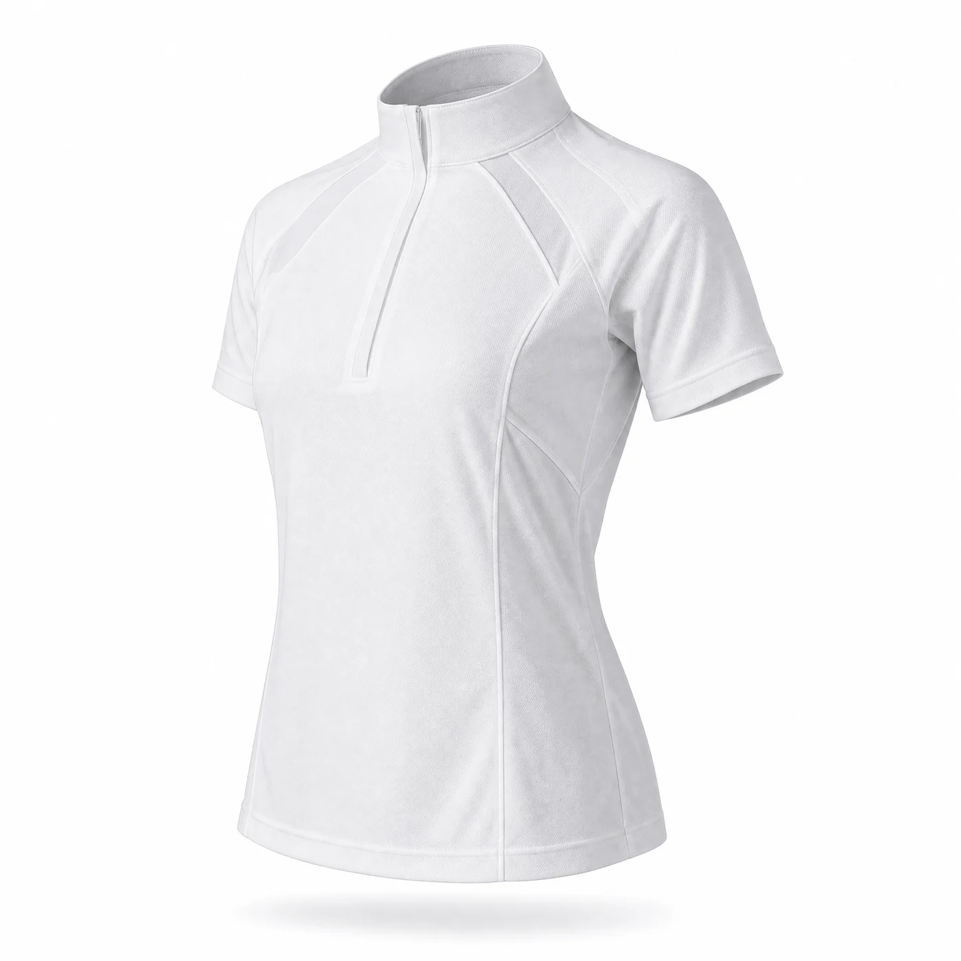 White Zip Riding Top Reference main view